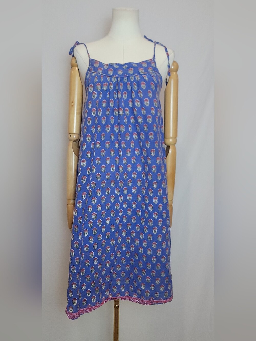 Pink Chicken Vintage Boho Summer Midi Dress, Size Medium